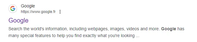 metadescription google